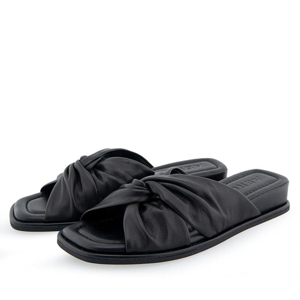Aerosoles Brady Slide Sandals Black SZ 7